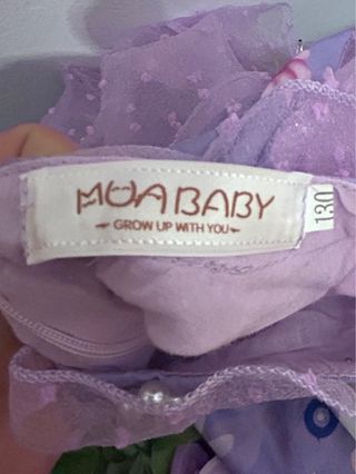 Disfraz Niña isabella Encanto Morado Flores 130cms