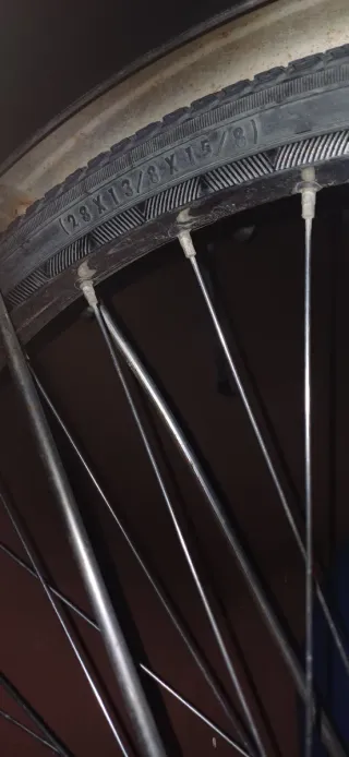 Bicicleta de paseo roja