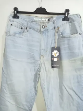 Pantalón vaquero hombre elástico azul