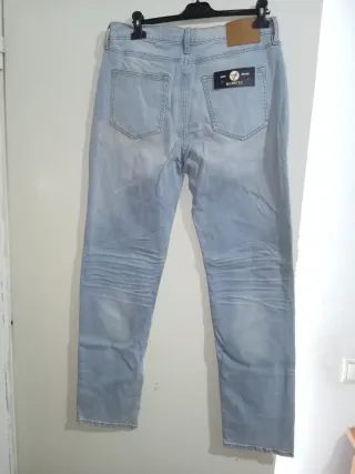 Pantalón vaquero hombre elástico azul