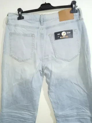 Pantalón vaquero hombre elástico azul
