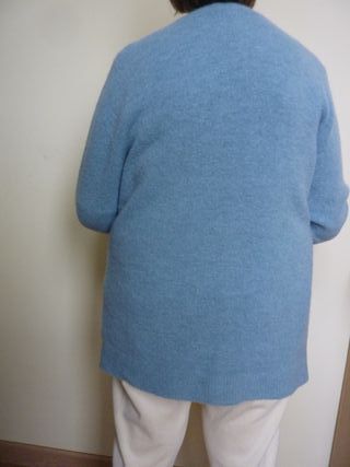 Chaqueta de punto azul verdoso talla XL