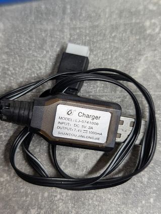 Batteria Li-ion 18650 7.4V 3000mAh + Caricatore