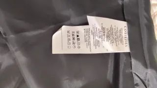 Vestido estampado negro y rosa