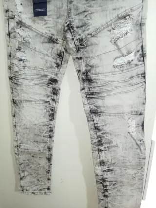 Pantalón vaquero hombre elástico talla 46