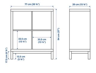Mueble Kallax Ikea Modificado Bambú