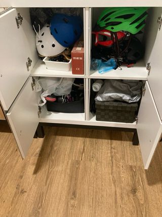 Mueble Kallax Ikea Modificado Bambú