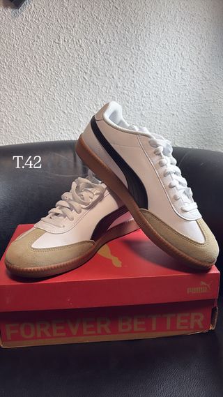 Zapatillas Puma Talle 42 Beige/Blanco