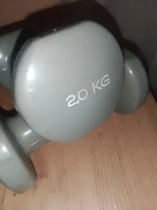 Pesas gimnasio Domyos grises