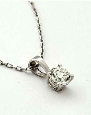 Collar 18k Diamante Natural 0.75 Ct
