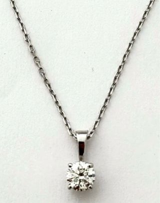 Collar 18k Diamante Natural 0.75 Ct