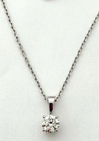 Collar 18k Diamante Natural 0.75 Ct