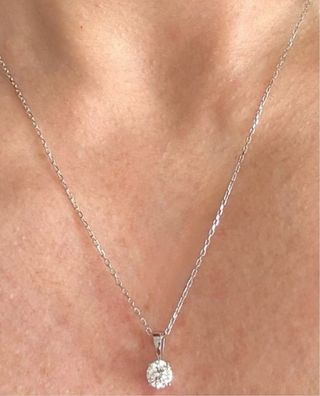 Collar 18k Diamante Natural 0.75 Ct