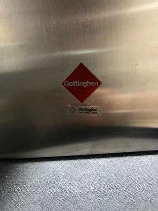 Set 3 Vassoi Acciaio Dettagli Oro Vintage