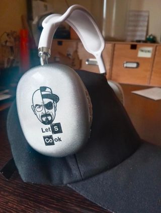 Auriculares P9 Personalizados Plata/Blanco