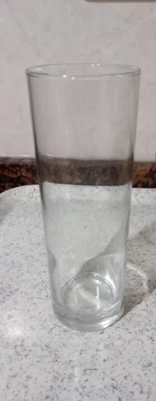 12 Vasos de tubo hostelería cristal