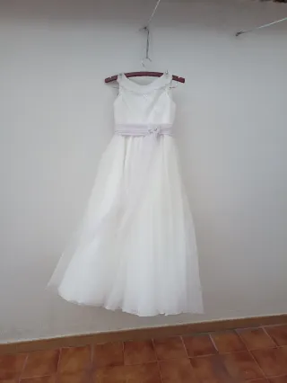 Vestido de comunión niña blanco