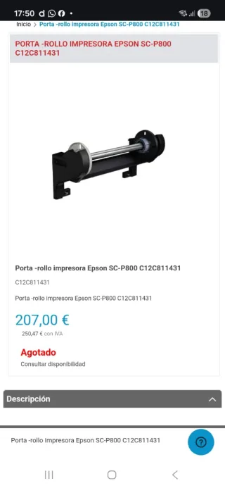 Plotter Fotográfico A2 Epson