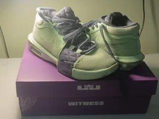 Zapatillas Baloncesto Nike(LeBron) Verdes y grises