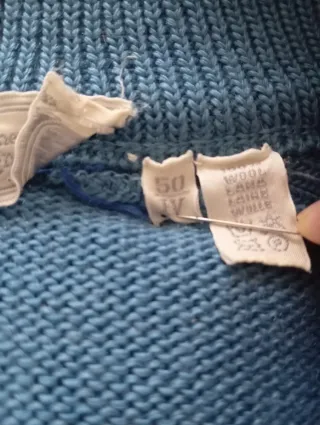 Cardigan lana vintage Ermenegildo Zegna blu