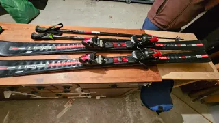 Esquís Elan con fijaciones, 150 cm