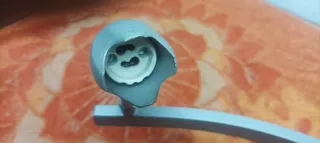 Lámpara de techo plateada