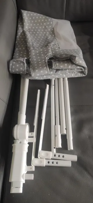 Barrera de Cama Infantil Estrellas Gris