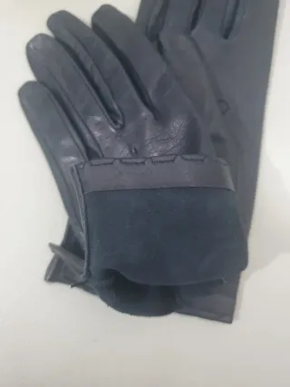 Guanti in vera pelle neri