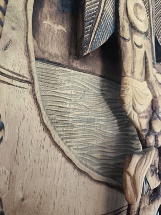 Talla madera artesanal Filipinas