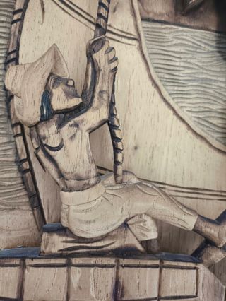 Talla madera artesanal Filipinas