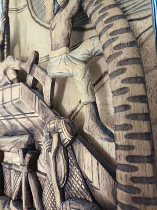 Talla madera artesanal Filipinas