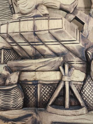 Talla madera artesanal Filipinas