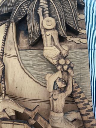 Talla madera artesanal Filipinas