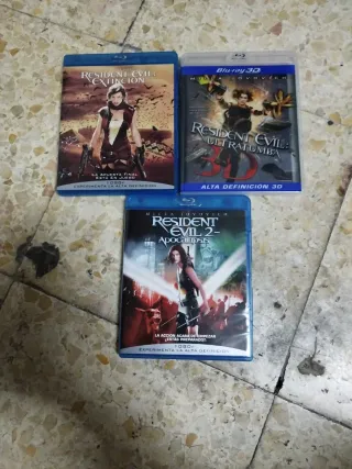 Pack 3 Blu-ray Resident Evil (Extinción, Ultratumb