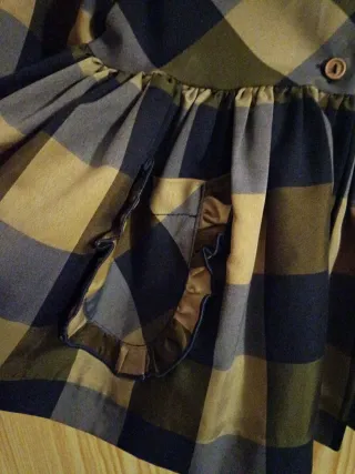 Vestido cuadros niña 36 meses