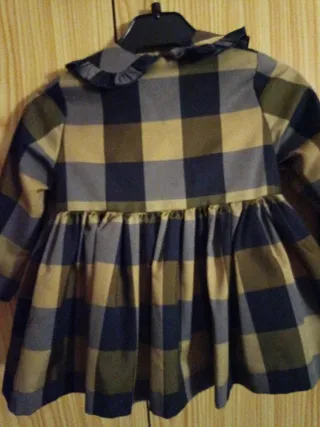 Vestido cuadros niña 36 meses