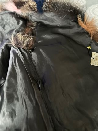 Chaleco de pelo multicolor