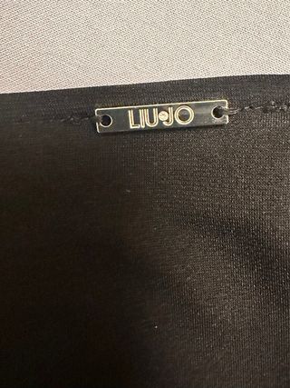 Vestido Liu Jo volante floral negro