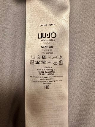 Vestido Liu Jo volante floral negro