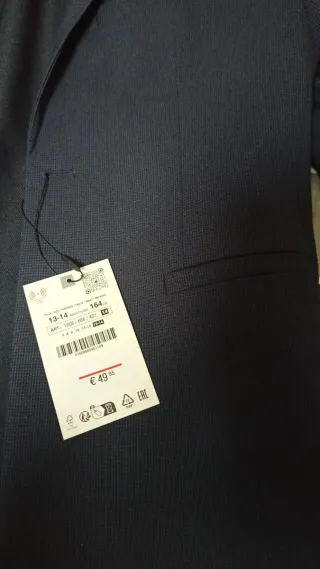 Chaqueta niño azul 13-14 años