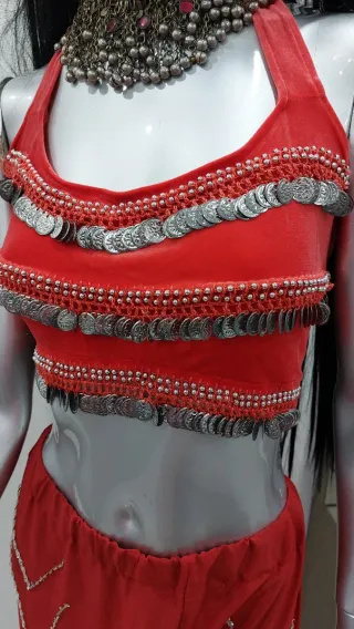 Completo Danza del Ventre Rosso Taglia XXL