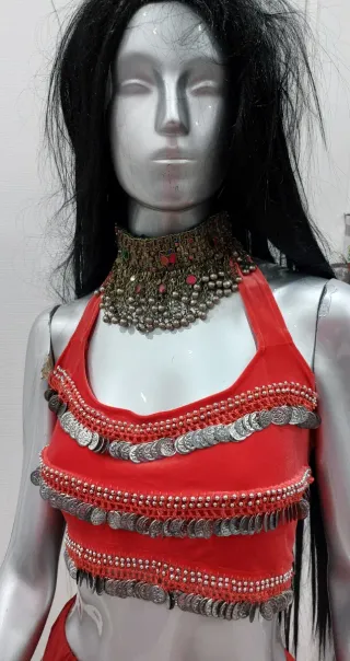 Completo Danza del Ventre Rosso Taglia XXL