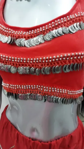 Completo Danza del Ventre Rosso Taglia XXL