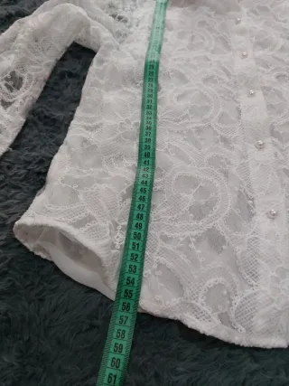 Camicia donna pizzo bianca