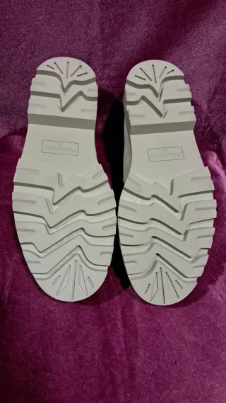 Zapatos de piel beige talla 44