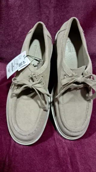 Zapatos de piel beige talla 44