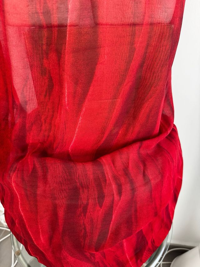 Vestido Largo Rojo Espalda Descubierta