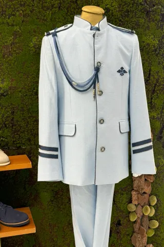 Traje comunión azul