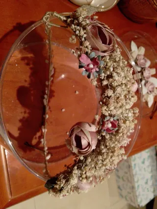 Diadema comunión niña hecha a mano