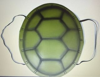 Disfraz Tortuga Talla Única Verde